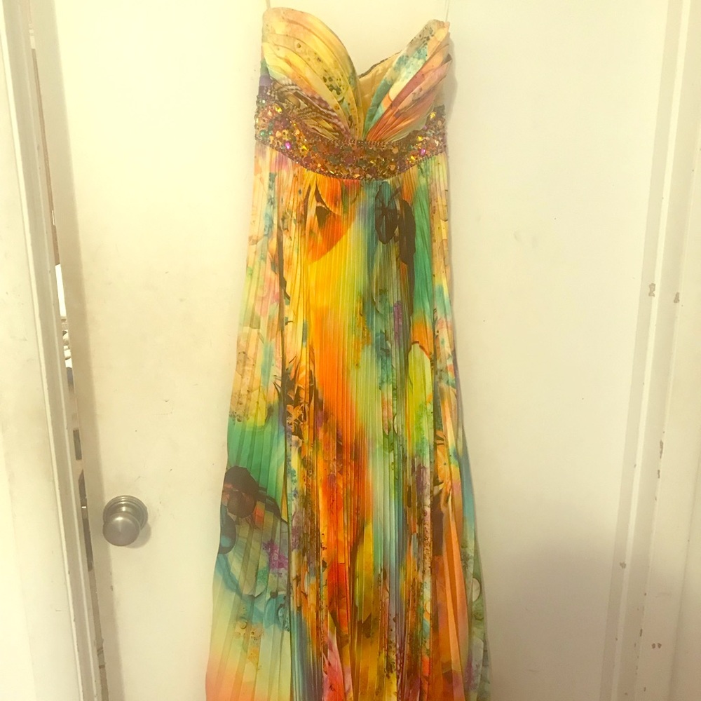 Glamorous Tropical Prom Dress